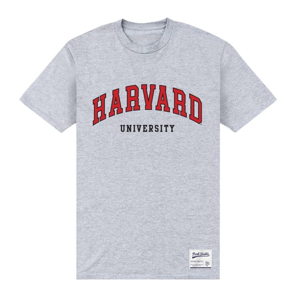 Harvard University Unisex Adult Script T-Shirt / Heather Grey